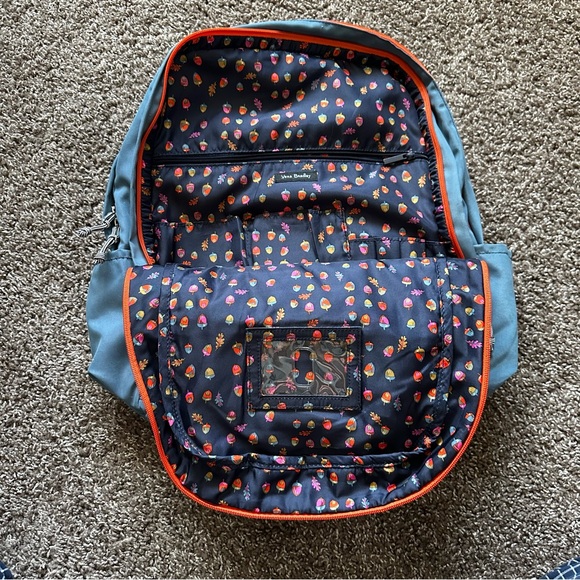 Vera Bradley Lighten Up Grand Backpack in Mineral Blue - Picture 4 of 8
